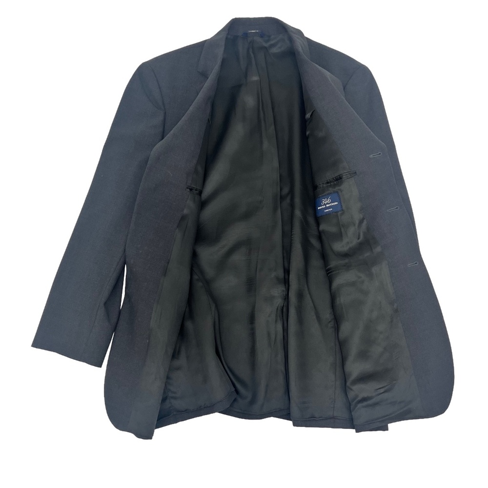 Brooks Brothers 346 Men Single Breasted Blazer Jacket Black 3-Button Long Sleeve - Picture 2 of 12